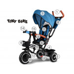 Trojkolka Tiny Bike 3v1 so štítom - slabo modrá